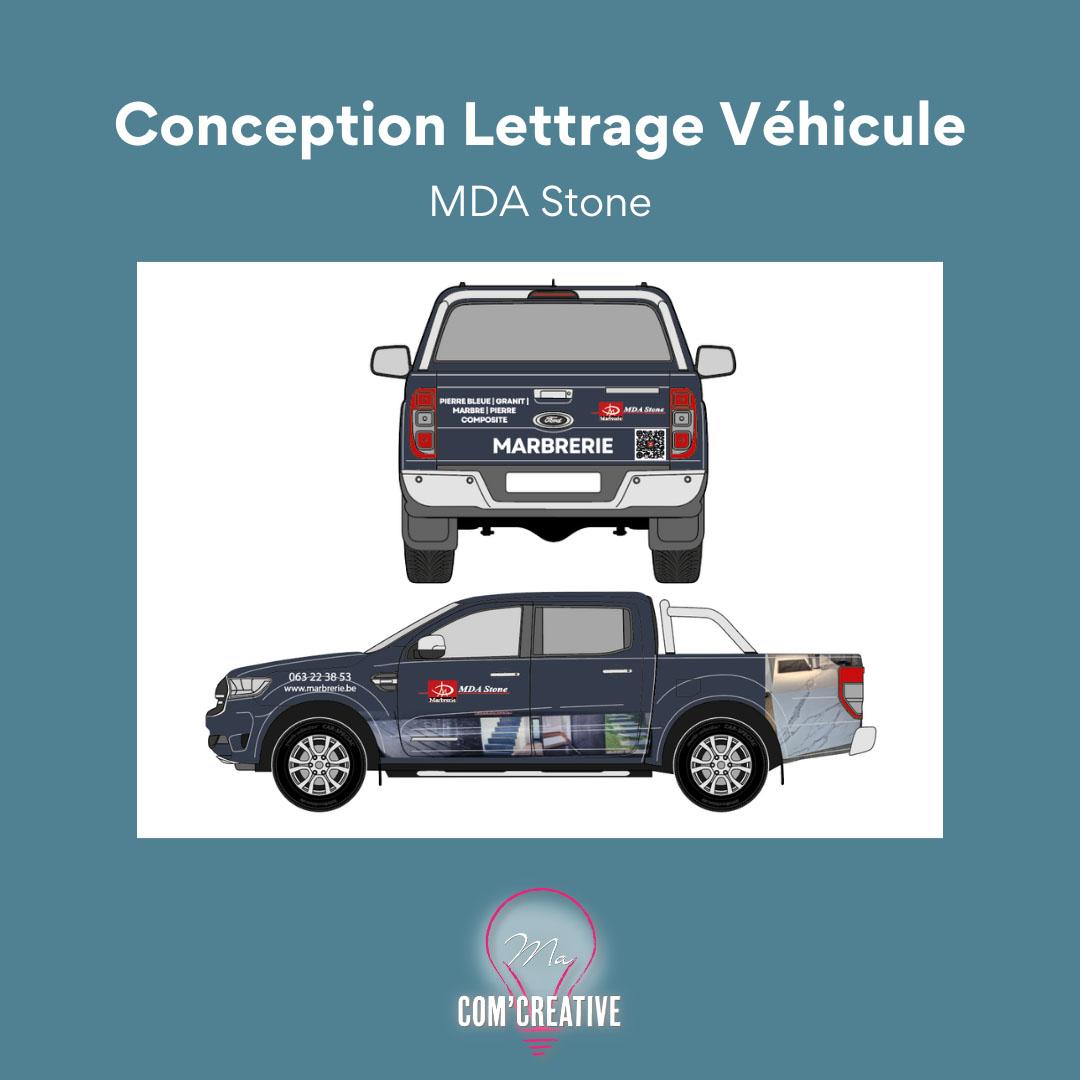 Conception Lettrage - MDA Stone Ford - Ma Com'Creative