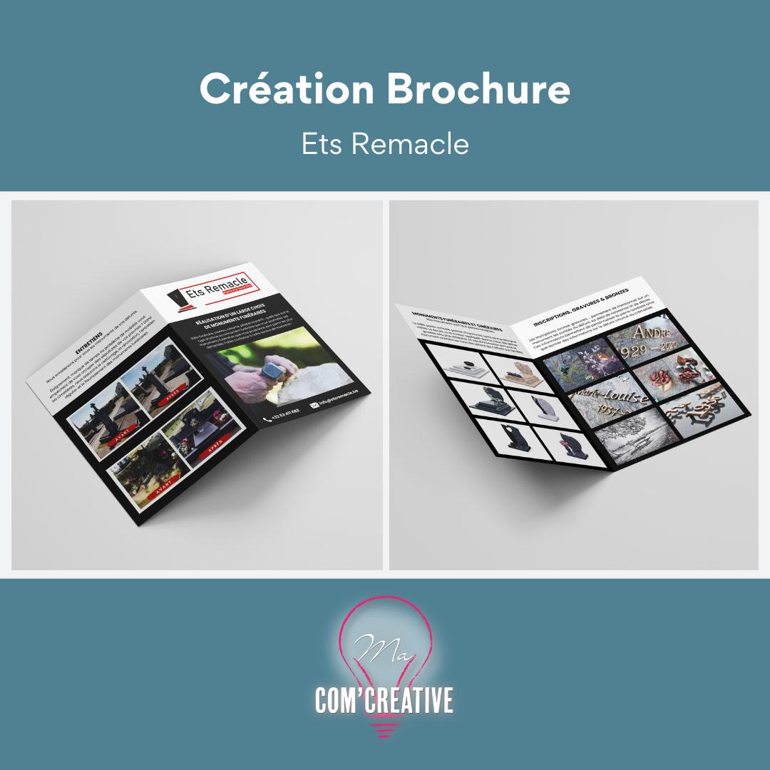 Creation Brochure - Ets Remacle - Ma Com'Creative