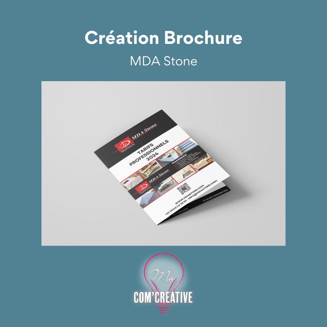 Creation Brochure - MDA Stone - Ma Com'Creative
