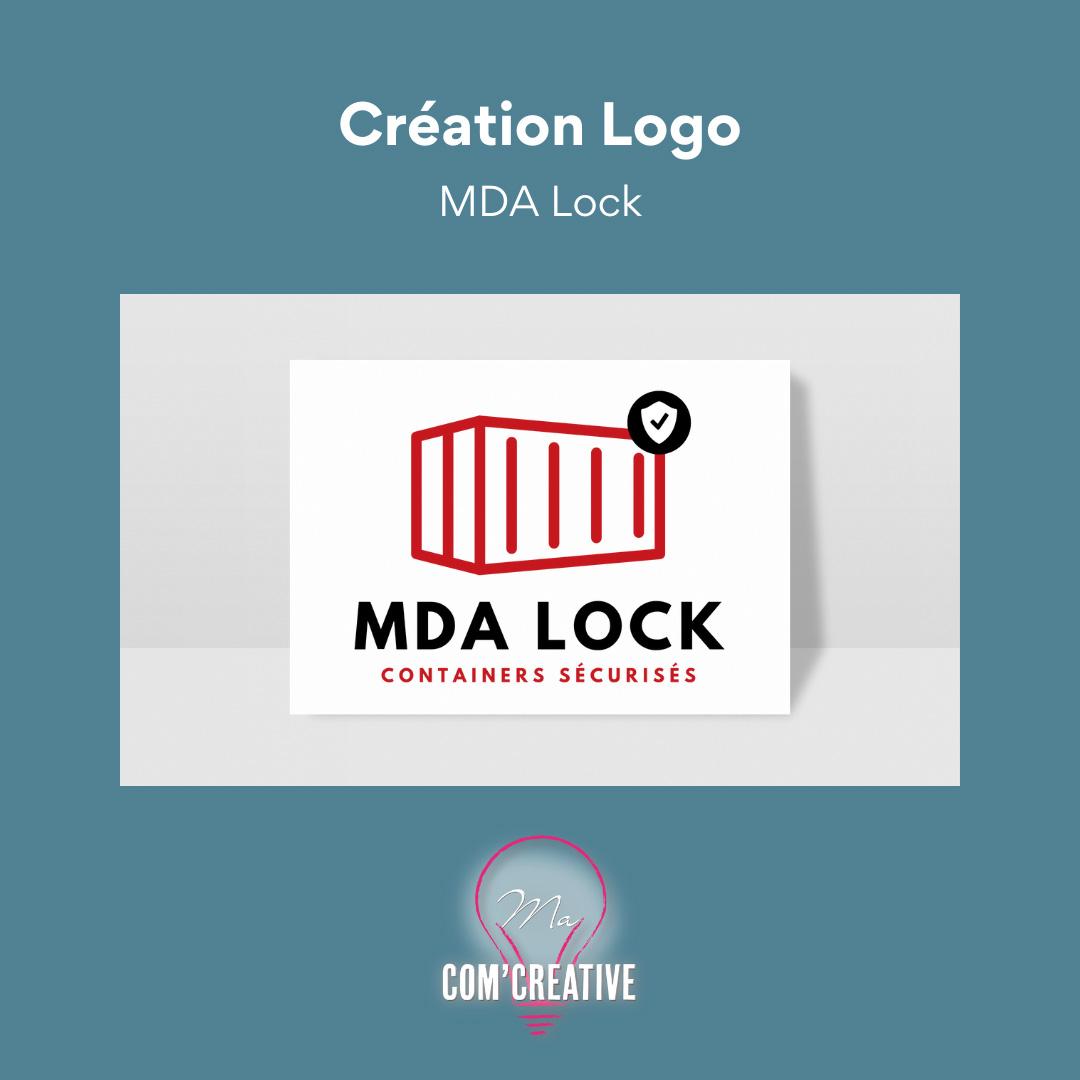 Creation Logo - MDA Lock - Ma Com'Creative
