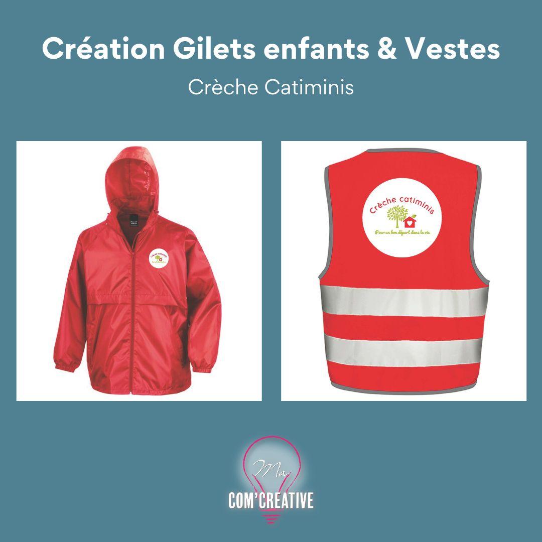 Creation Vestes et Gilets - Creche Catiminis - Ma Com'Creative